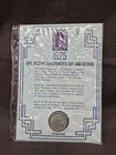 1925 Peace Silver Dollar Art Deco Revolution Historical Coin Display w/Stamp