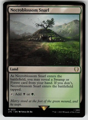 Necroblossom Snarl Commander: The Lord of the Rings 321 MTG NM