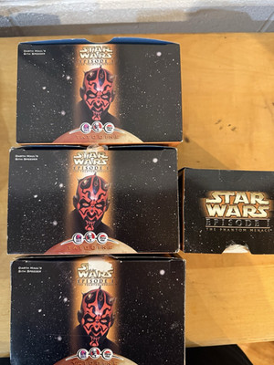 Star Wars Episode I Phantom Menace Pizza Hut Tatooine Toy Boxes Lot of 4