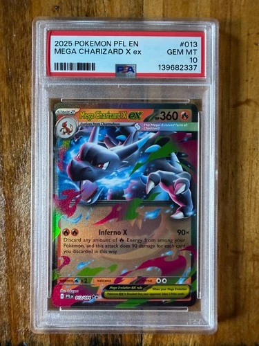 POKEMON TCG - PHANTASMAL FLAMES - MEGA CHARIZARD X EX 013/094 - PSA 10