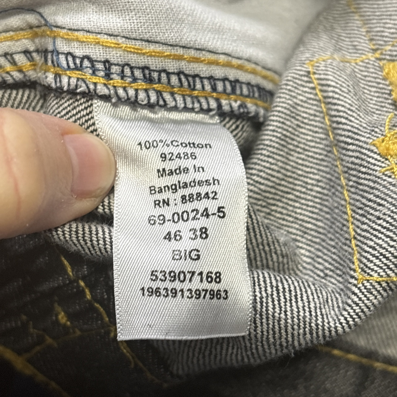 BOULDER CREEK TRADING CO CARGO JEANS PANTS Mens Big 46 38 BIG 42x29.5 - View 7