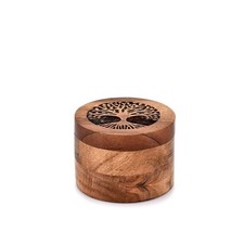 Handmade Acacia Wood Urn For Human Ashes Tree Of Life Wooden Box Urns For Ashes