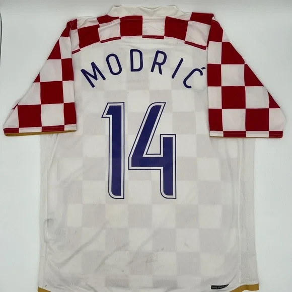 Modric #14 Croatia 2006/2007 Home ORIGINAL Nike VTG Rare Soccer