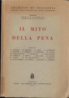 Il mito della pena Castelli, Enrico: