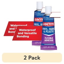  2 pack Loctite Vinyl Fabric  Plastic Repair Flexible Adhesive, Pack of 1