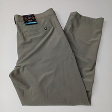 Birdie Bound Golf Pants Mens Size 36x30 Gray Flex Waist Straight Fit Casual NWT