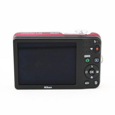 Nikon COOLPIX L32 Red Compact Digital Camera Tested Working Seller