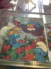vintage milton bradley smurfs 24 peice kids jigsaw puzzle