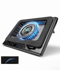V12 RGB Laptop Cooling Pad, Gaming Laptop Cooler with 5.5 Inch Powerful Turbo