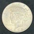 1925-P Peace Silver Dollar - 90% US Coin, No Reserve #615