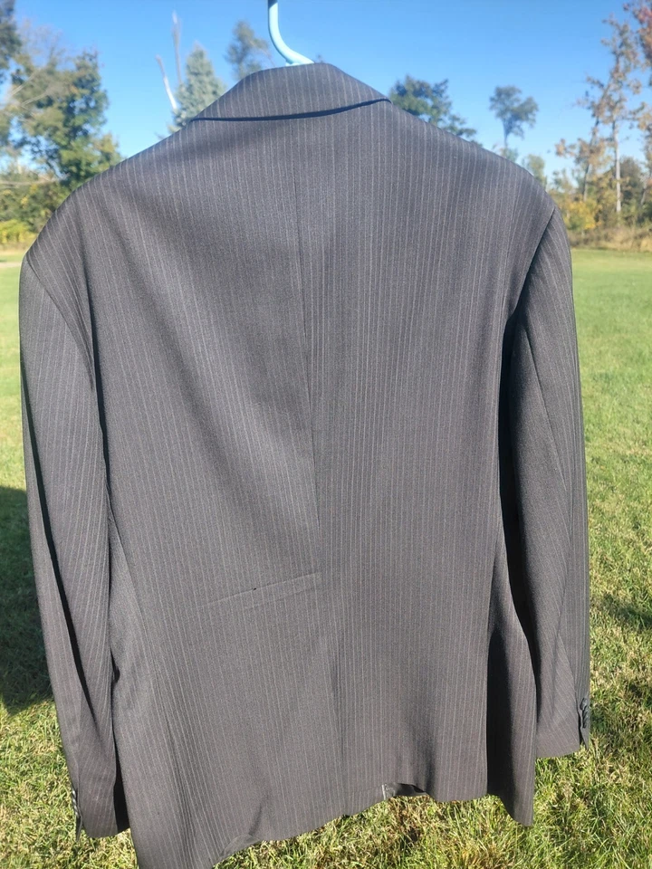 ¡¡Nuevo!! Blazer grande Portfolio By Perry Ellis azul marino para hombre. Hermoso! Foto 3 de 4