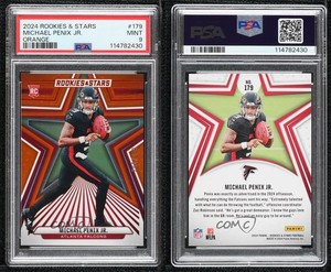 2024 Panini Rookies & Stars Orange /249 Michael Penix Jr #179 PSA 9 MINT RC