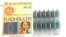 GE AG-1B Flashbulbs, White Light, AG-1B,1 PACK OF 12 bulbs