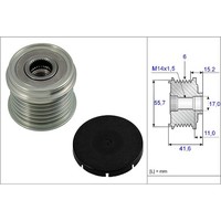 INA 535 0024 10 Generatorfreilauf FüR Volvo S40 V40 644 645 Riemenscheibe
