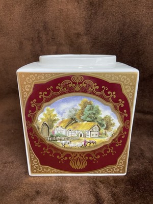 Old English Tea Jar Twinning & Co. No Lid Royal Cauldon Bristol Ironstone