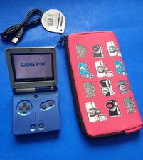 NINTENDO GAME BOY ADVANCE SP MULTI COLOUR CONSOLE ALL ORIGINAL CASINGS, see desc
