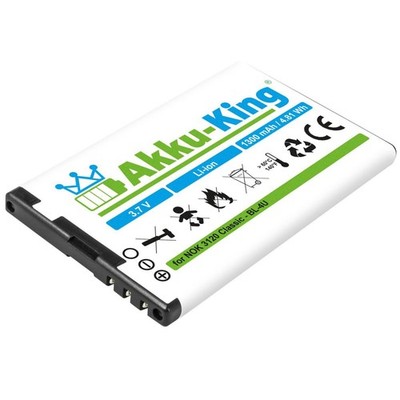 Akku-King Akku für Nokia Asha 206 / 308 / 309 / 311 /C5-03 ersetzt BL-4U 1300mAh