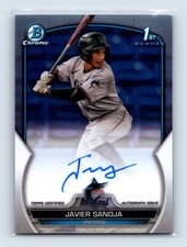 2023 Bowman Chrome Javier Sanoja 1st RC Prospect Auto Refractor #/499