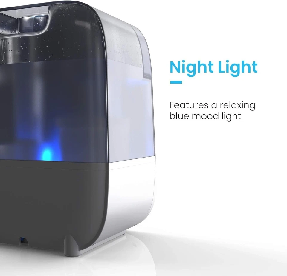 Pro Breeze 5.6L Ultrasonic Humidifier & Aroma Diffuser – Cool/Warm Mist with LED - Image 4 of 4