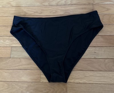 New Plus 3xl Shein Solid Black Basic Bikini Swim Bottoms Womens Beach Vacation
