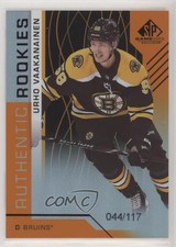2018 SP Game Used Authentic Rookies Orange Rainbow 44/117 Urho Vaakanainen v3i