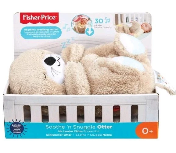 Fisher-Price - Ma Loutre Câlins Bonne Nuit - Peluche Veilleuse Bébé Musicale ... - Photo 1/3