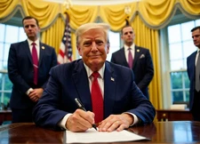 Donald  Trump Oval Office AI Generated Photo MAGA White House, USA 8X10 Print