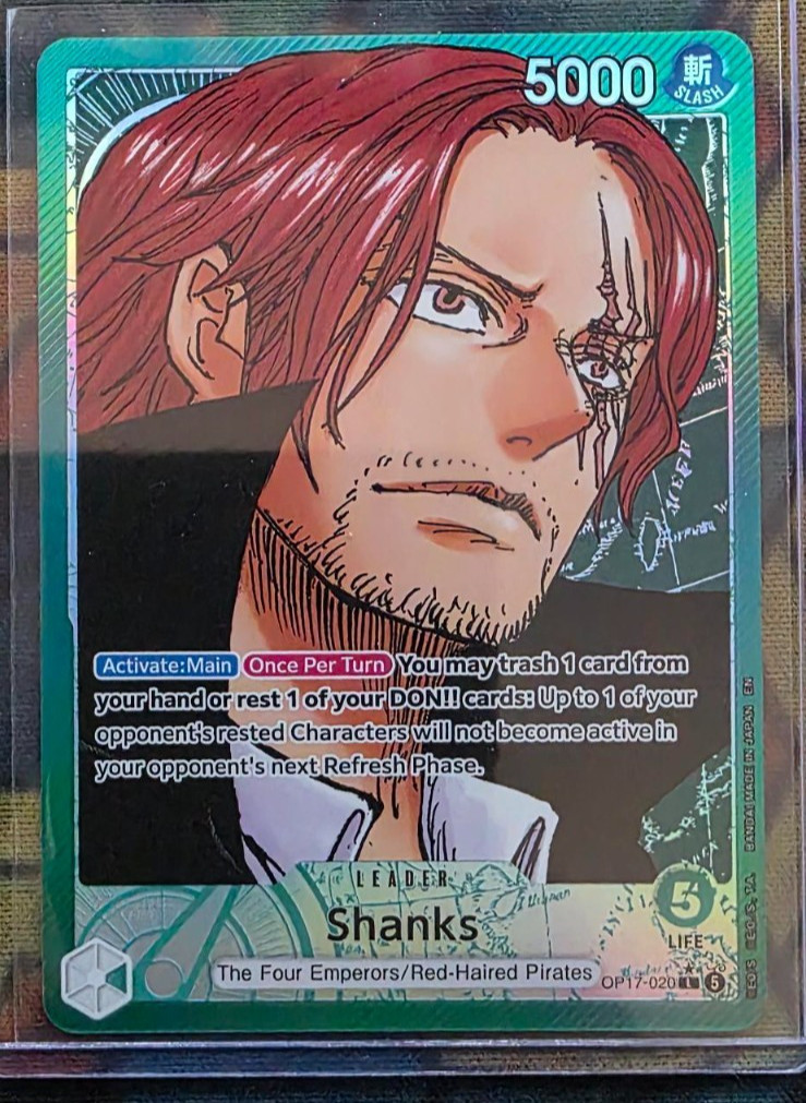 One Piece Shanks OP17-020 L* Alternate Art Mint
