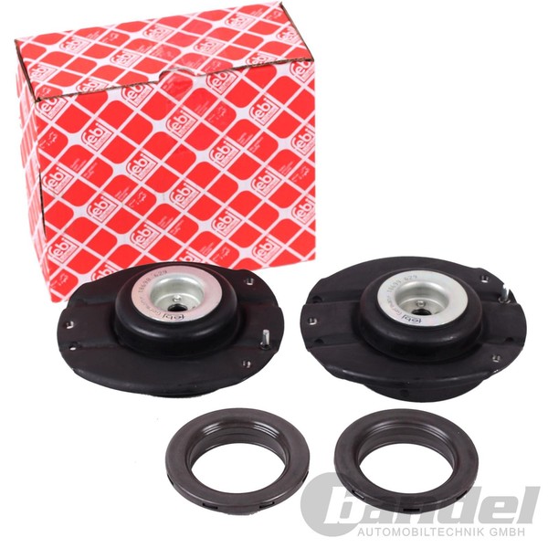 2X Febi Federbeinlager Domlager Vorderachse Passend FüR Peugeot 206-image