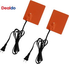 2pcs Engine Block Heater Oil Pan Heater Pad With Thermostat 120v 150w 4 X 5 Inch 2pcs Engine Block Heater Oil Pan Heater Pad With Thermostat 120v 150w 4 X 5 Inch