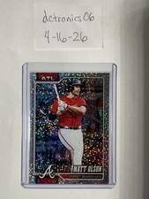 2026 Topps Series 1-Matt Olson Atlanta Braves #39 Speckle Foil Parallel
