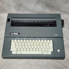 Smith-Corona SL 80 electric Typewriter gray with Lid portable Tested - Working thumbnail