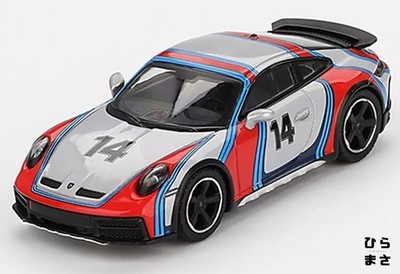 1/64 Diecast Porsche 911 Dakar Rally 1974 Ice Grey Metallic Left Hand Drive