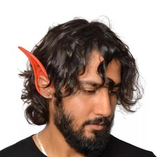 Red Latex Devil Flexi Costume Ears Adult One Size
