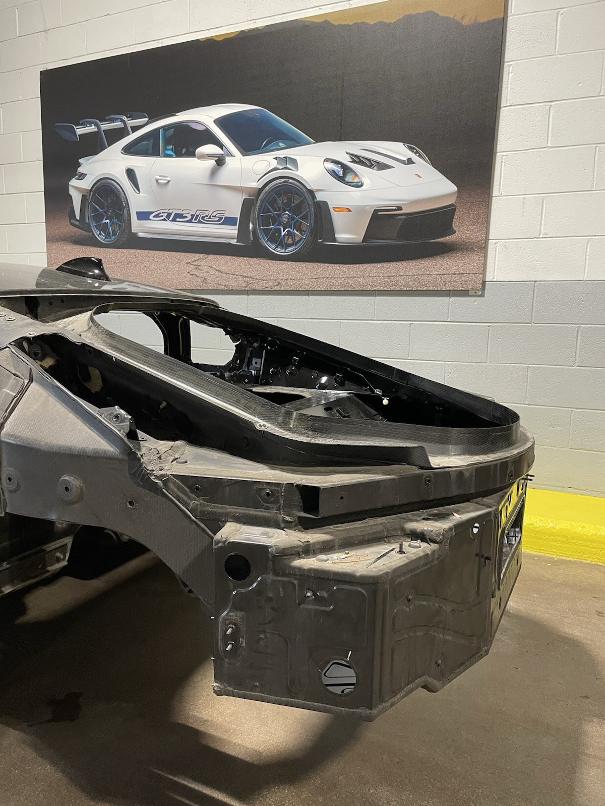 2014-2020 BMW i8 I12 Rear Left Quarter Panel Body Carbon Structure Cut OEM