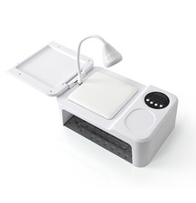Lámpara de uñas LED UV de 2 en 1 con cojín de mano portátil para el cuidado de uñas arte en uñas