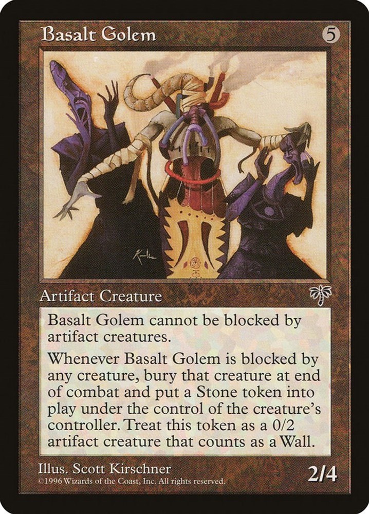 EN Basalt Golem 294 Mirage Uncommon LP