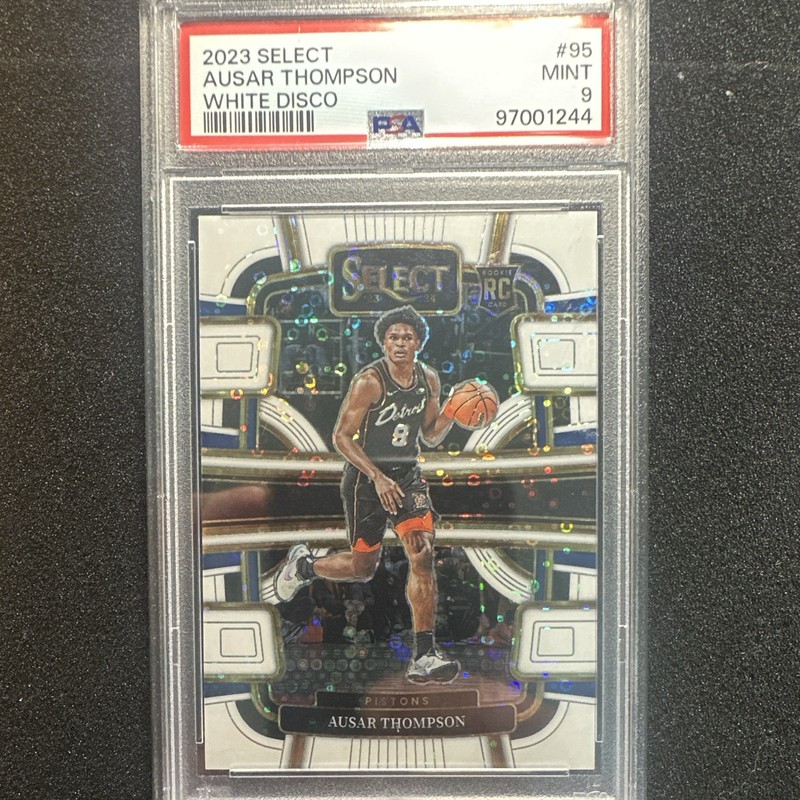 2023-24 Select Ausar Thompson Concourse White Disco Prizm /75 #95 PSA 9 MINT RC