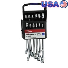 12 Piece Metric Combination Wrench Set Chrome Vanadium Steel Portable Tool Kit