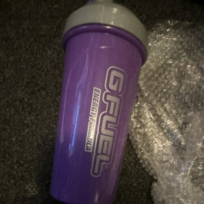 G FUEL Shaker Bottle Energy Formula Purple Gray 24oz Side Measurements Plastic