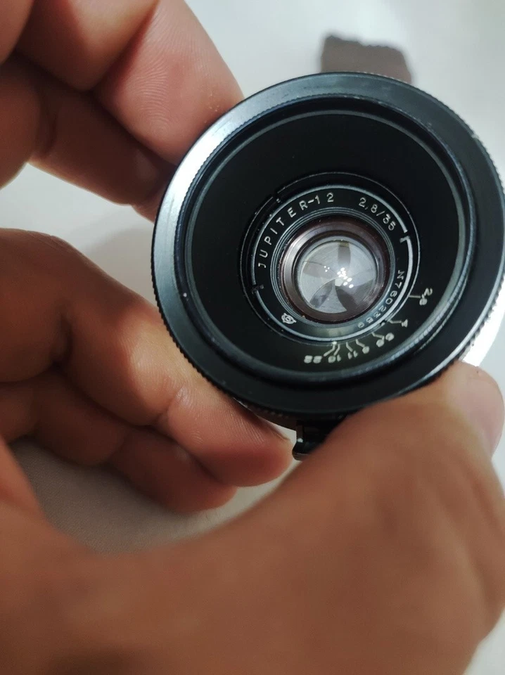 JUPITER-12 2,8/35mm wide-angle lens Contax RF Soviet Biogon early 7602359 - Image 3 of 4