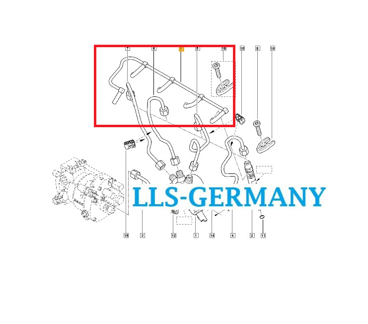 Return Line For Dacia Renault Captur Clio Megane II Kangoo II 8200520596