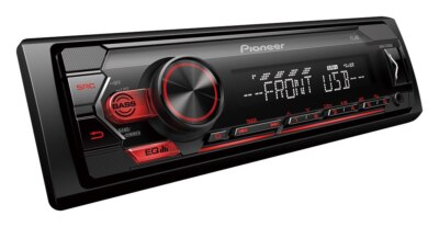 Pioneer MVH-S120UB 1 DIN Autoradio mit roter Beleuchtung und USB Android