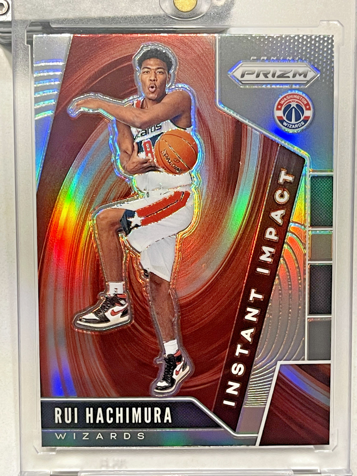 RUI HACHIMURA 2019-20 PRIZM ROOKIE INSTANT IMPACT SILVER RC