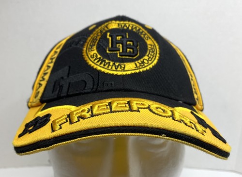 Freeport Bahamas Souvenier Tourist Baseball Cap Hat Adjustable Raised Letters - Picture 2 of 6