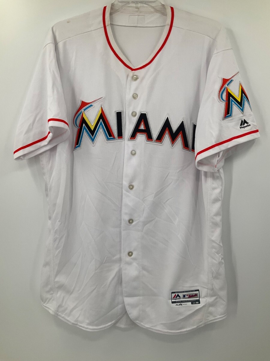 MIAMI MARLINS GAME USED TEAM ISSUED MAJESTIC SPRING TRAINING