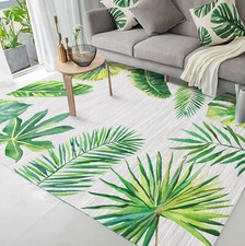 3D Watercolor Leaves NAO2708 Game Rug Mat Elegant Photo Carpet Mat Fay