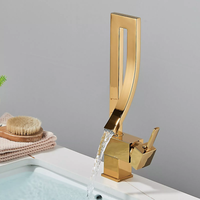 Waschtischarmatur Bad Wasserhahn Waschbecken Wasserfall Einhebelmischer Armatur