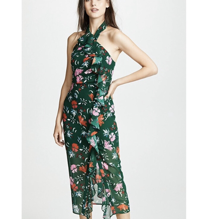 C/Meo Collective NWT Midi Dress Green Floral XS Extra Small | eBay C/Meo Collective NWT Midi Dress Green Floral XS Extra Small | eBay