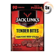 5x Packs Jack Links Tender Bites Teriyaki Beef Steak 1.25oz Fast Shipping!